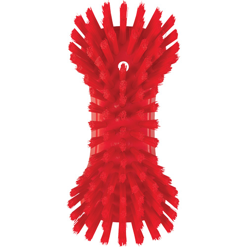Hand Brush, Extra Stiff Bristles, 9-1/10" Long, Red Ottawa Fastener Supply