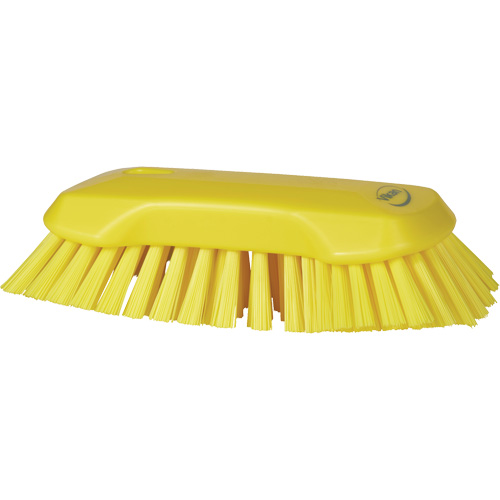 Hand Brush, Extra Stiff Bristles, 9-1/10" Long, Yellow Ottawa Fastener Supply