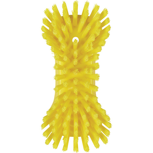 Hand Brush, Extra Stiff Bristles, 9-1/10" Long, Yellow Ottawa Fastener Supply