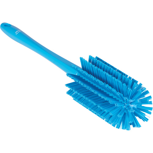 Brosse moyenne avec manche, Soies Ferme, Longueur de 17", Bleu Ottawa Fastener Supply