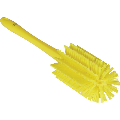 Medium Brush with Handle, Stiff Bristles, 17" Long, Yellow Ottawa Fastener Supply