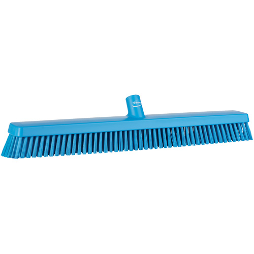 Balai-brosse robuste, Crins Fin/Ferme, 24", Bleu Ottawa Fastener Supply