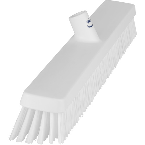 Heavy-Duty Push Broom, Fine/Stiff Bristles, 24", White Ottawa Fastener Supply
