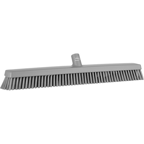 Balai-brosse robuste, Crins Fin/Ferme, 24", Gris Ottawa Fastener Supply