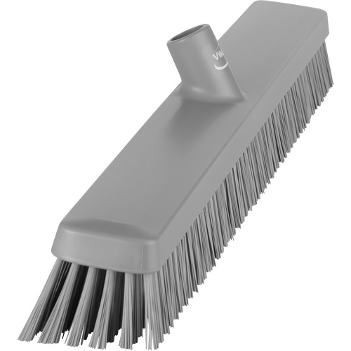 Balai-brosse robuste, Crins Fin/Ferme, 24", Gris Ottawa Fastener Supply