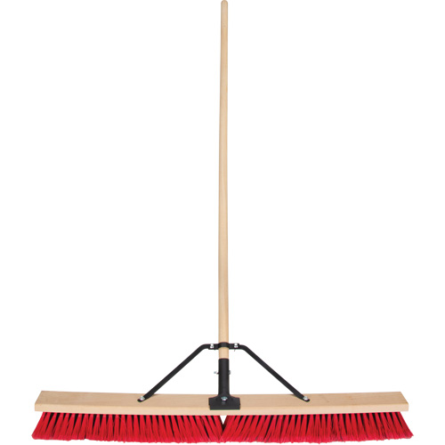 Balai-brosse &agrave; manche renforc&eacute;, 36", Moyen, Soies PVC Ottawa Fastener Supply