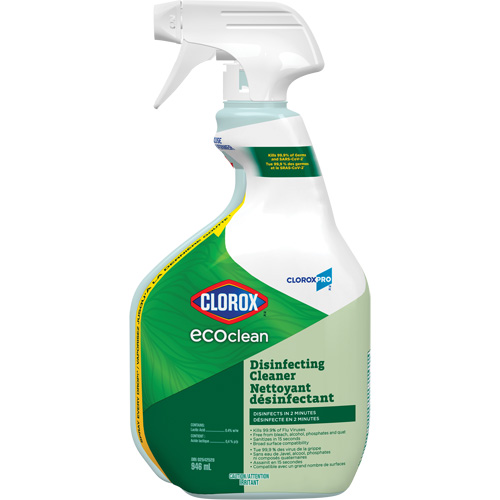 Nettoyant d&eacute;sinfectant CloroxPro Clorox EcoClean, 946 ml, Bouteille &agrave; g&acirc;chette Ottawa Fastener Supply