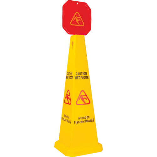 Wet Floor Safety Cone Topper, Pictogram Ottawa Fastener Supply