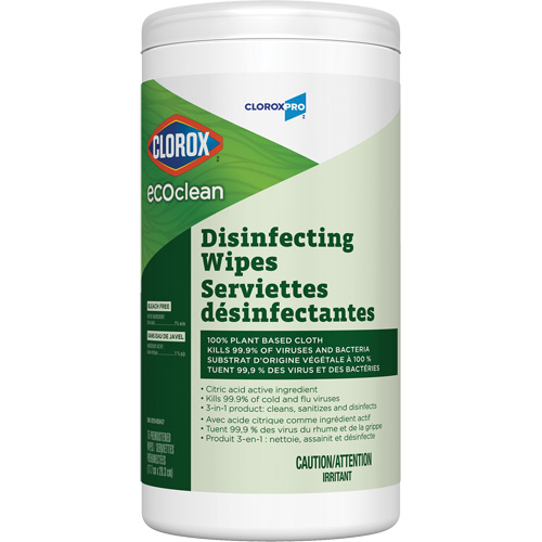 EcoClean Disinfecting Wipes, 75 Count Ottawa Fastener Supply
