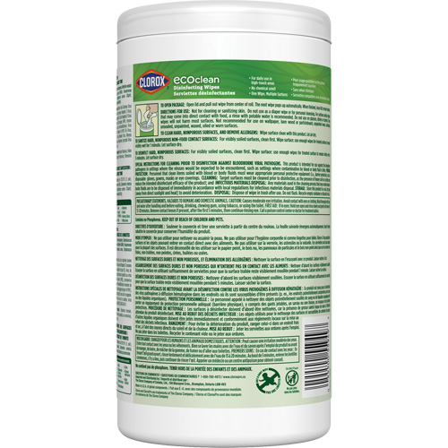 EcoClean Disinfecting Wipes, 75 Count Ottawa Fastener Supply