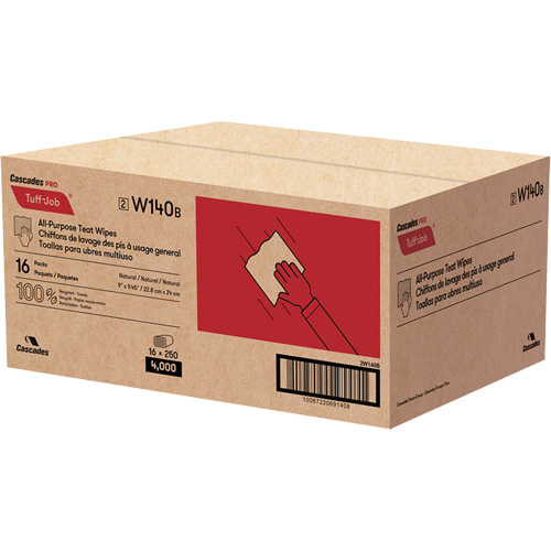 PRO Tuff-Job&reg; Teat Wipes, All-Purpose, 10-1/4" L x 9-1/8" W Ottawa Fastener Supply