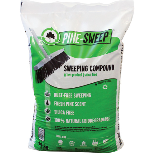 Pine Sweep Biodegradable Sweeping Compound, Bag, 44 lbs. (20 kg) Ottawa Fastener Supply