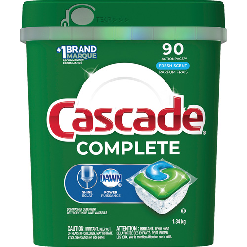 Complete ActionPacs Dishwasher Soap, Pods, 1340 g, Fresh Ottawa Fastener Supply