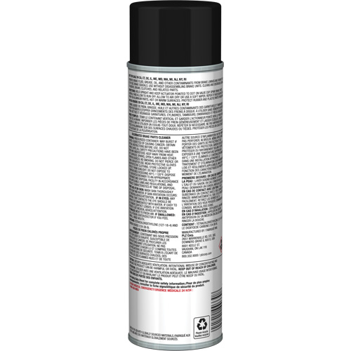 Nettoyant pour pi&egrave;ces de freins Pro Line avec tr&egrave;s faible teneur en COV, Canette a&eacute;rosol Ottawa Fastener Supply