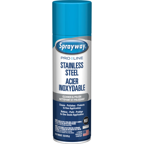 Pro Line Stainless Steel Cleaner & Polish, 15 oz., Aerosol Can Ottawa Fastener Supply