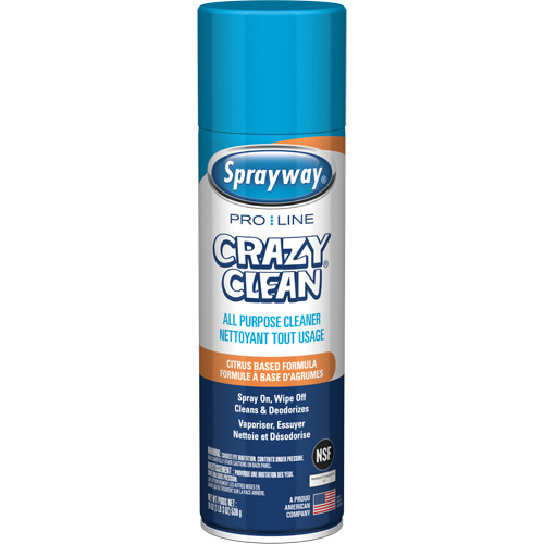 Nettoyant tout usage Pro Line Crazy Clean, 19 oz., Canette a&eacute;rosol Ottawa Fastener Supply