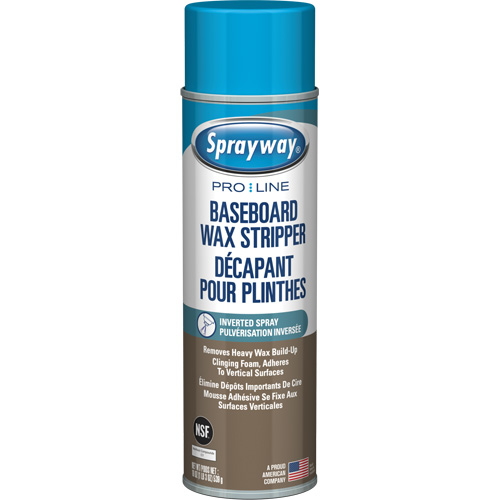 Baseboard Wax Stripper with Clinging Foam, 19 oz., Aerosol Can Ottawa Fastener Supply