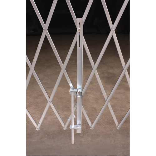 Galvanized Folding Security Gates, Fixed Single Folding, 10' L x 7' 6" H Expanded Ottawa Fastener Supply