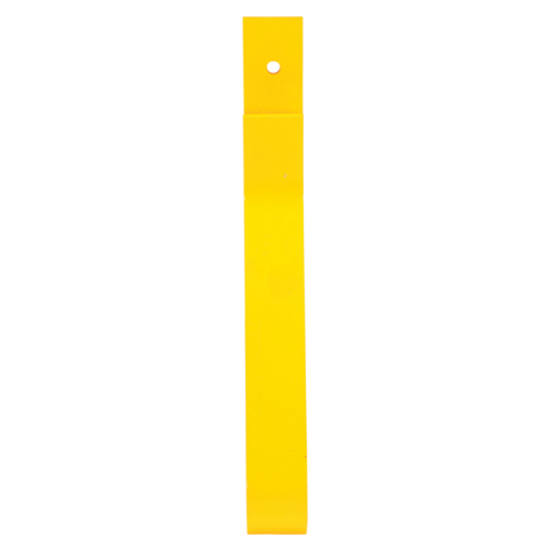 Rail Post, Steel, 10-3/4" L x 24" H, Yellow Ottawa Fastener Supply