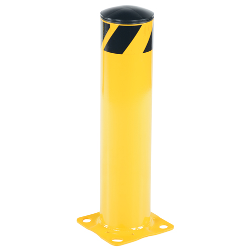 Safety Bollard, Steel, 24" H x 5-1/2" W, Yellow Ottawa Fastener Supply