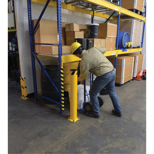 Borne, Acier, 42" h x 5-1/2" la, Jaune Ottawa Fastener Supply