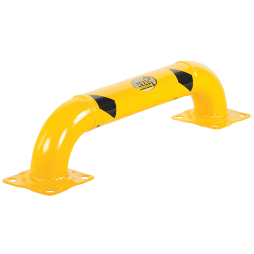 Low Profile Rack Guards, 3' W x 0.75' H, Yellow Ottawa Fastener Supply