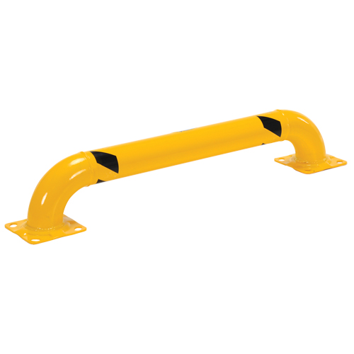 Low Profile Rack Guards, 4' W x 0.75' H, Yellow Ottawa Fastener Supply