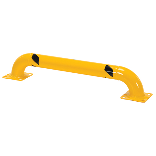 Low Profile Rack Guards, 4' W x 0.75' H, Yellow Ottawa Fastener Supply