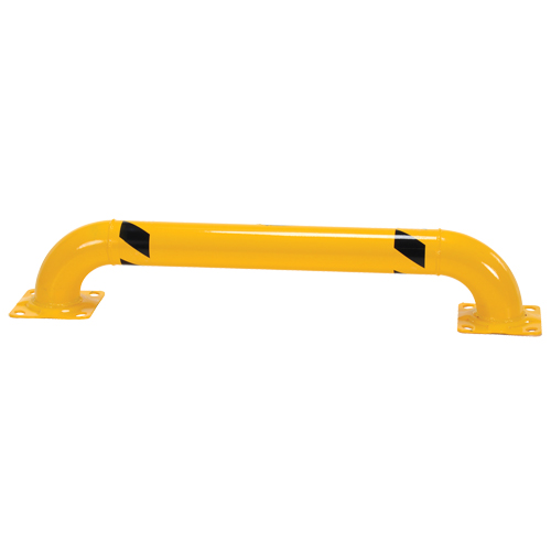 Low Profile Rack Guards, 4' W x 0.75' H, Yellow Ottawa Fastener Supply