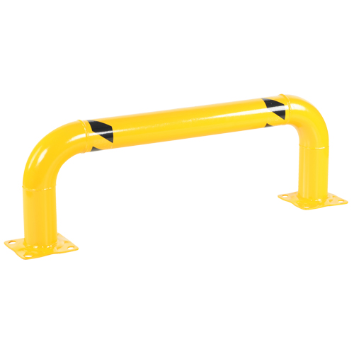 Low Profile Rack Guards, 4' W x 1.4' H, Yellow Ottawa Fastener Supply