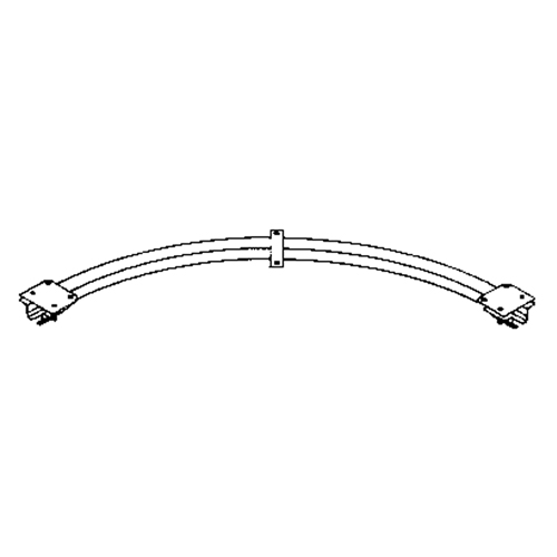 Ceiling Mounted 90° Curved Curtain Partition Track, 3' L Ottawa Fastener Supply