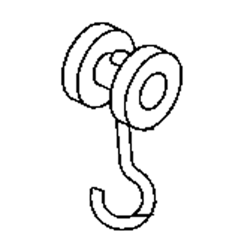 Curtain Partition Track Single Nylon Roller Ottawa Fastener Supply