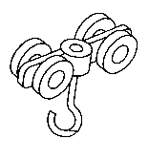 Rouleau double en acier pour rail de roulement de murs-rideaux Ottawa Fastener Supply