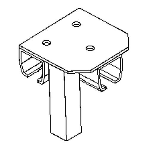 Support de montage au sol pour murs-rideaux Ottawa Fastener Supply