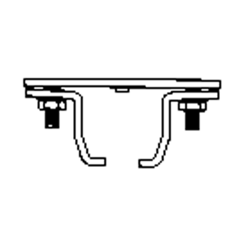 &eacute;clisse pour rail de roulement de mur-rideau mont&eacute; au plafond Ottawa Fastener Supply