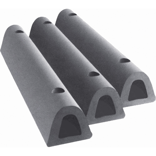 Extruded Rubber Dock Fenders, Rubber, 4-1/2" W x 12" L x 3-3/4" D Ottawa Fastener Supply