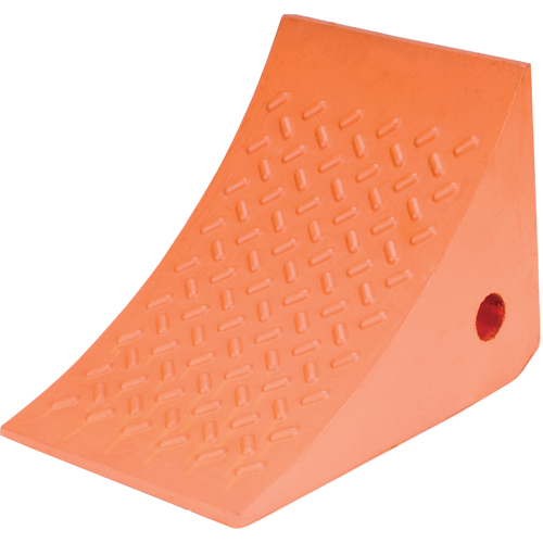 Wheel Chocks, Urethane, Orange, 8" W x 11" D x 8" H Ottawa Fastener Supply