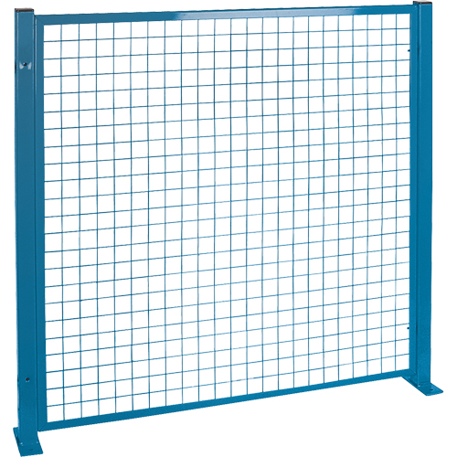 Protecteurs de p&eacute;rim&egrave;tre - Style treillis m&eacute;tallique, 4' h x 4' la, Bleu Ottawa Fastener Supply