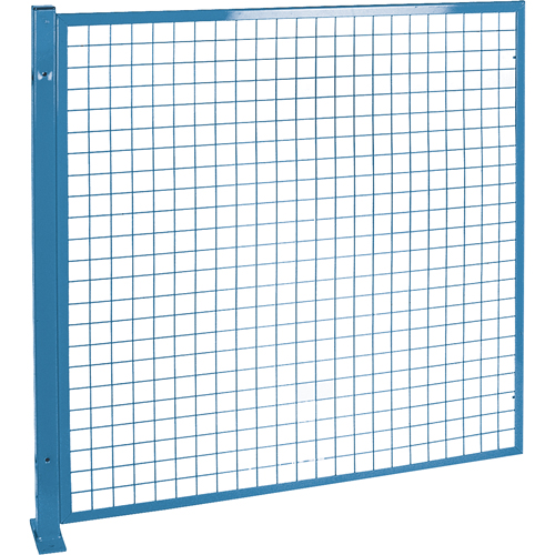 Perimeter Guards - Mesh Style, 4' H x 4' W, Blue Ottawa Fastener Supply
