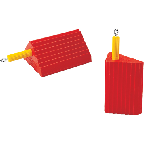 Cales-roue pour usage g&eacute;n&eacute;ral, Polyur&eacute;thane, Orange, 10" la x 8-1/2" p x 5" h Ottawa Fastener Supply