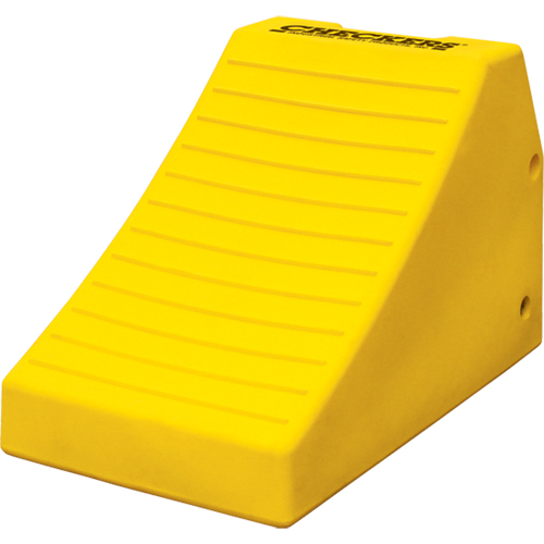 Heavy-Duty Wheel Chocks, Polyurethane, Safety Yellow, 14-1/2" W x 24-3/5" D x 16" H Ottawa Fastener Supply