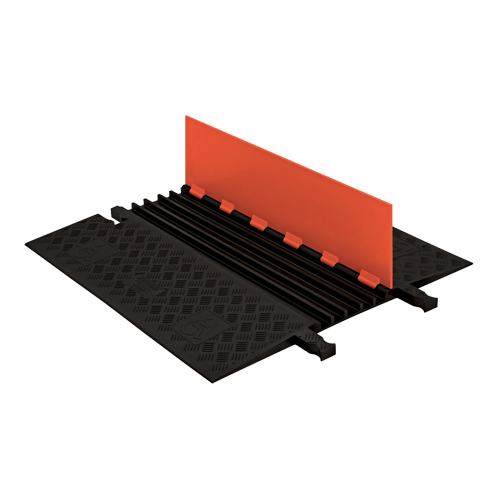 Guard Dog&reg; Low Profile ADA/DDA Cable Protector, 5 Channels, 36" L x 33.3" W x 1.25" H Ottawa Fastener Supply