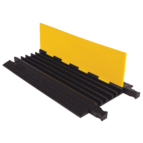 Yellow Jacket&reg; Heavy Duty Cable Protector, 5 Channels, 36" L x 19.75" W x 1.875" H Ottawa Fastener Supply