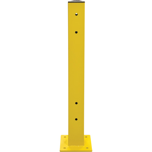 Double Guard Rail Post, Steel, 5" L x 44" H, Safety Yellow Ottawa Fastener Supply