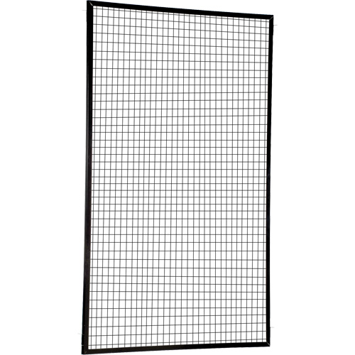 Adjustable Perimeter Guard Panel, 8' H x 5' W, Black Ottawa Fastener Supply