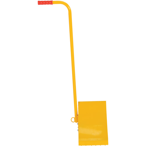 Ergo Handle Wheel Chock, Steel, Yellow, 8" W x 10-3/4" D x 9-1/8" H Ottawa Fastener Supply