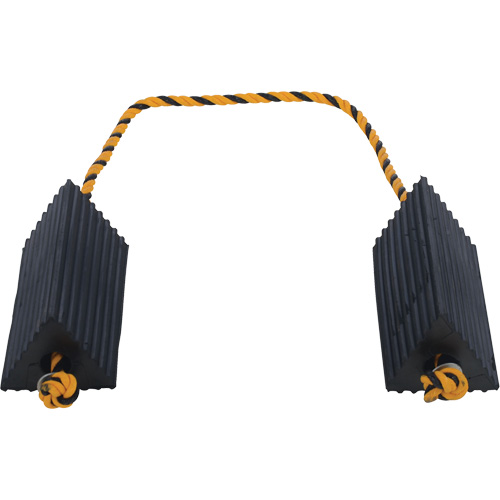 Cale de roue d'avion de transporteur a&eacute;rien, 5" x 10" x 4-1/2", Noir Ottawa Fastener Supply