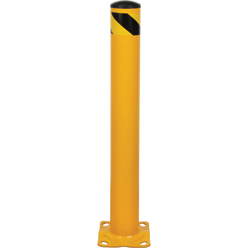 Bollard, Steel, 36" H x 4-1/2" W, Yellow Ottawa Fastener Supply