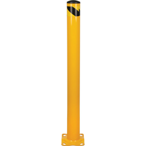 Bollard, Steel, 48" H x 4-1/2" W, Yellow Ottawa Fastener Supply