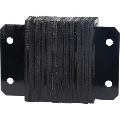 Laminated Dock Bumpers, Horizontal, Rubber, 12" W x 4" D x 10" H Ottawa Fastener Supply
